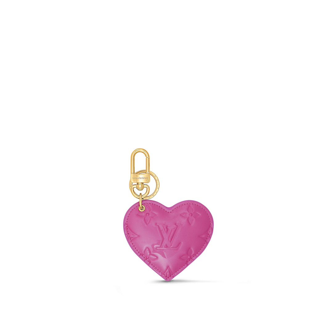 Louis Vuitton Portocre Leopard Heart charm strap online key chain